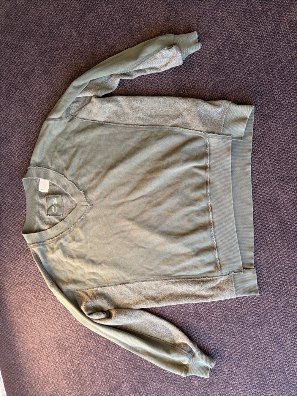 aerie oversized V-Neck Sweater in Sage